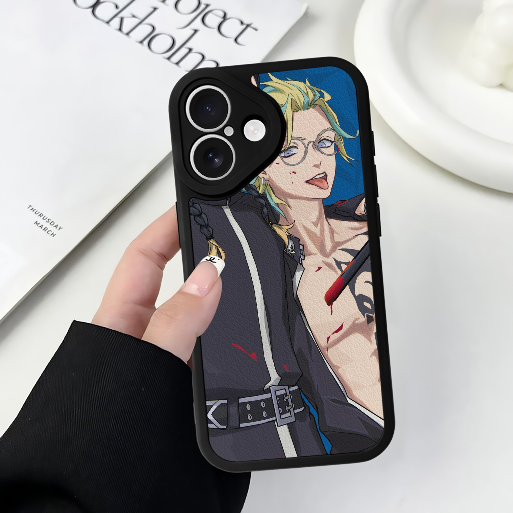 （画像用） 東京リベンジャーズ Tokyo Revengers 【iPhone 16シリーズ対応】シリコンスマホケース（レザー調） 材質：シリコン